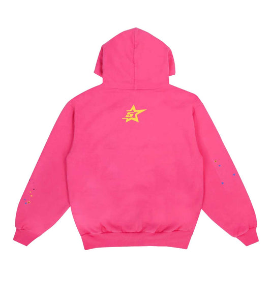 Sp5der P*nk Web Hoodie Pink