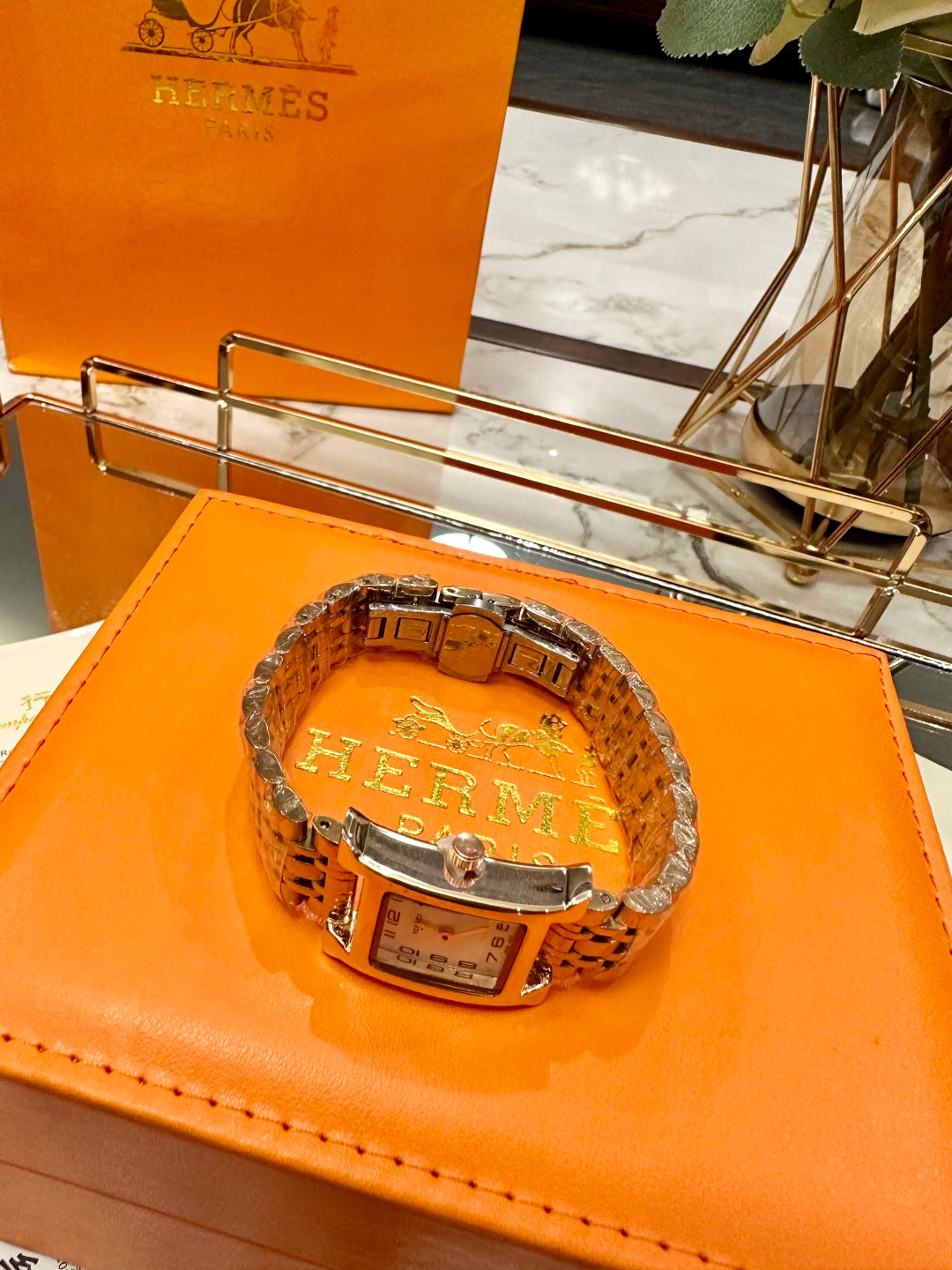 Hermès Small Square Luxury Watch