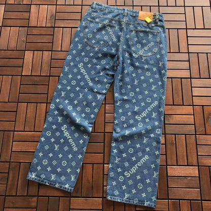 Supreme x Louis Vuitton Jacquard Denim 5-Pocket Jeans