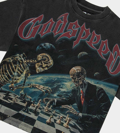 Godspeed Checkmate Thermal Tee Washed Grey