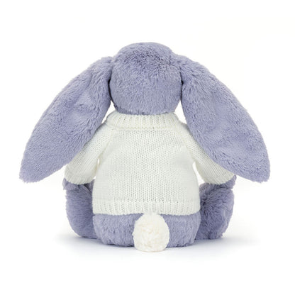 Bashful Viola Bunny with Personalized Cream Jumper