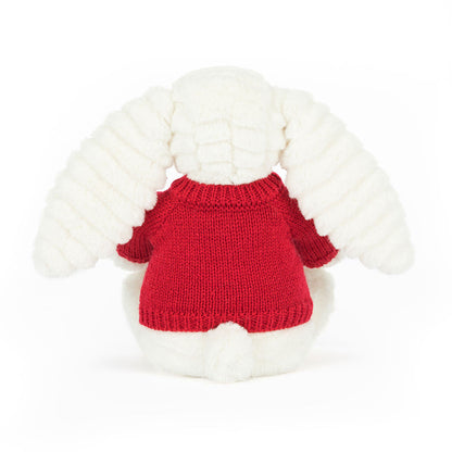 Bashful Luxe Bunny Nimbus with Personalized Red Jumper