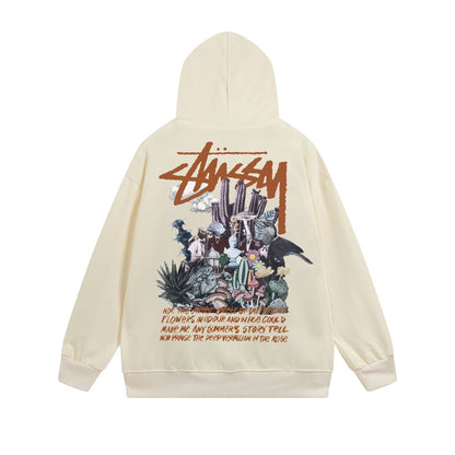 Stussy Hoodie Zip Cardigan Hooded Sweater