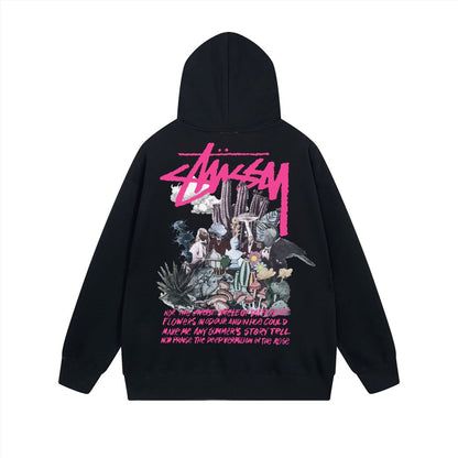 Stussy Hoodie Zip Cardigan Hooded Sweater