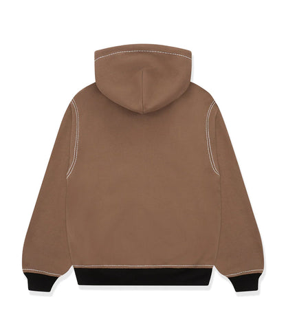 Sp5der T&F Zip-Up Hoodie Brown/Red