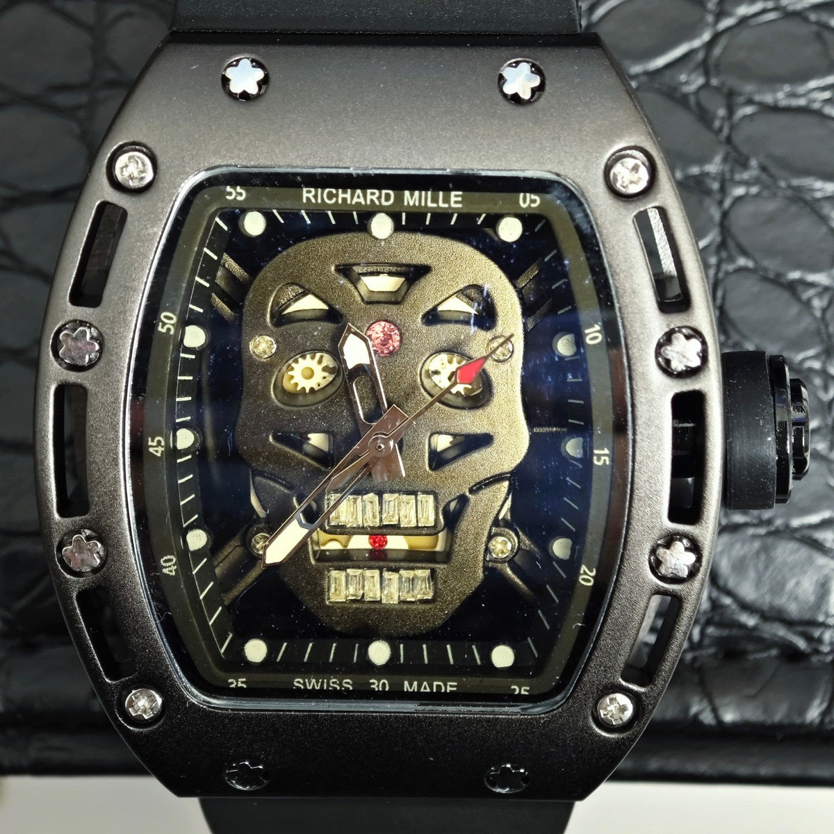 Richard Mille RM052 Series Skeleton Skull Automatic Quartz Watch