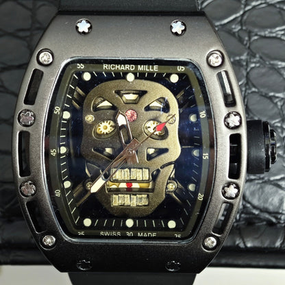 Richard Mille RM052 Series Skeleton Skull Automatic Quartz Watch