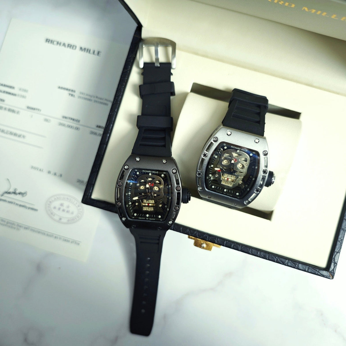 Richard Mille RM052 Series Skeleton Skull Automatic Quartz Watch
