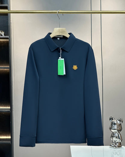 Kenzo Tiger Head Long Sleeve Polo Shirt – 2024SS – 2025 Collection