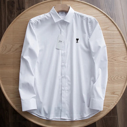 AMI Paris Ami de Coeur Long Sleeve Shirt – Autumn Collection