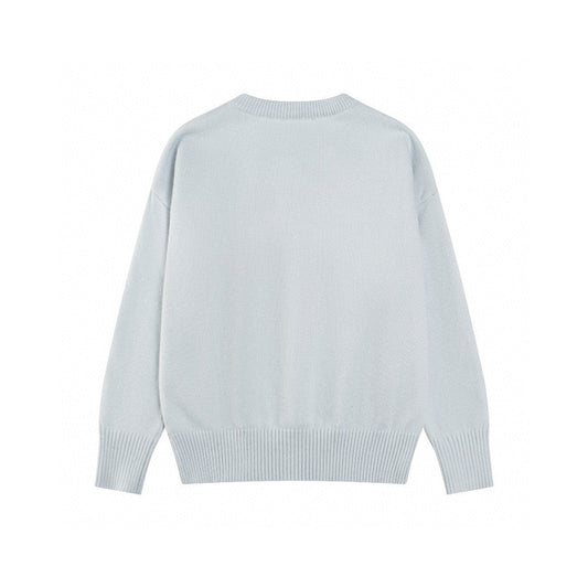 AMI Paris Classic Jacquard Heart Crewneck Sweater – 2025SS