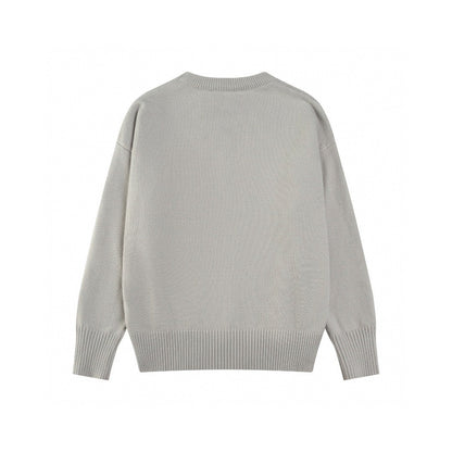 AMI Paris Classic Jacquard Heart Crewneck Sweater – 2025SS