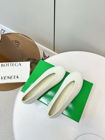 Bottega Veneta 2025 Woven Flat Shoes