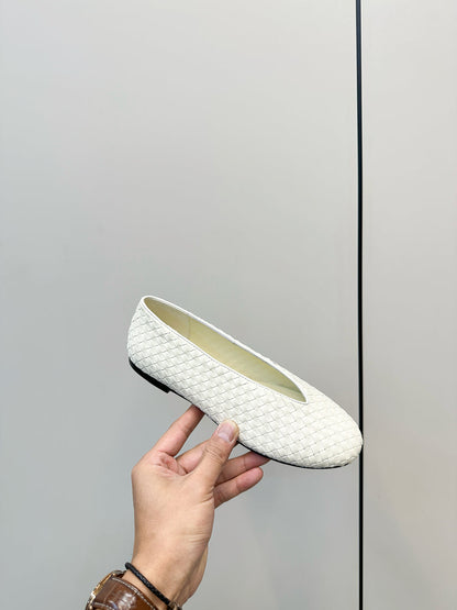 Bottega Veneta 2025 Woven Flat Shoes
