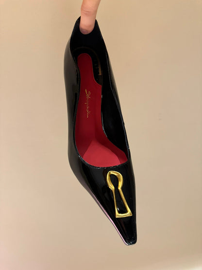 Schiaparelli Irregular Metal Detail Pumps