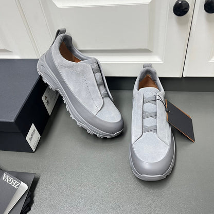 Zegna Triple Stitch™ Monte Suede Loafers – 2024 Collection