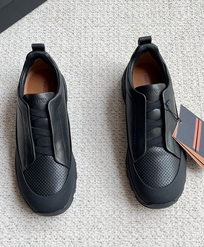 Zegna Triple Stitch™ Monte Perforated Casual Shoes