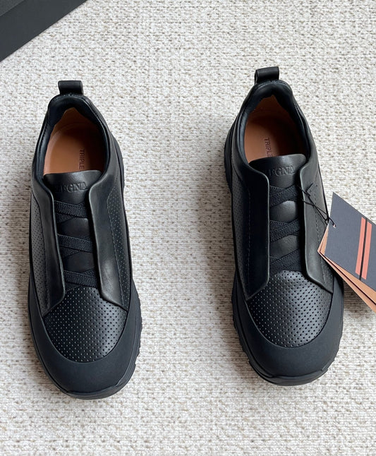 Zegna Triple Stitch™ Monte Perforated Casual Shoes