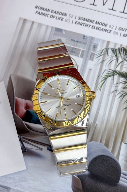Omega Constellation Mechanical Gold/Blue Dial Watch