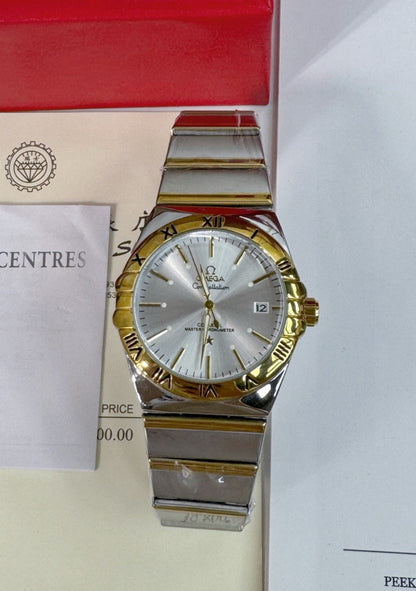 Omega Constellation Mechanical Gold/Blue Dial Watch