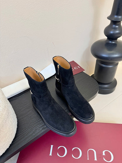 Gucci Runway Suede Boots