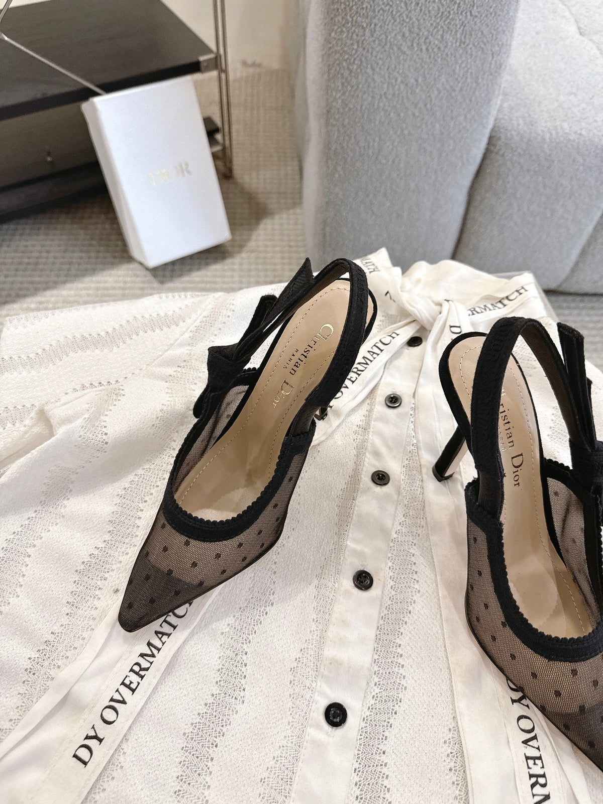Dior J'Adior Patent Leather Kitten Heel Sandals
