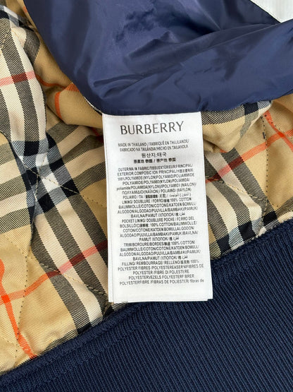 Burberry Diamond Quilted Stand Collar Nylon Jacket