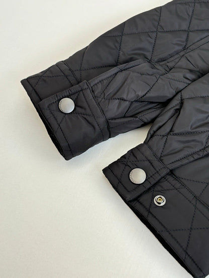Burberry Diamond Quilted Stand Collar Nylon Jacket