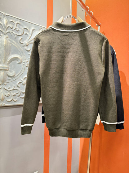 Loro Piana 2025 Knit Sweater with Chest Logo – Autumn/Winter Collection