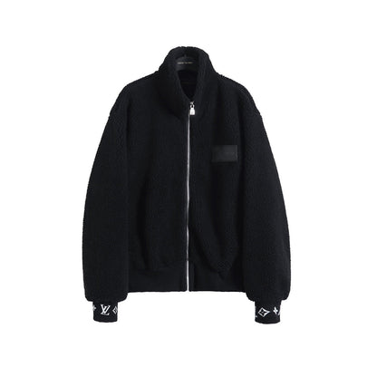 Louis Vuitton Leather Label Jacquard Fleece Jacket – 25FW