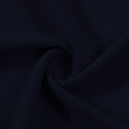 Dior Silk Long Sleeve Polo Shirt with Metal Patch