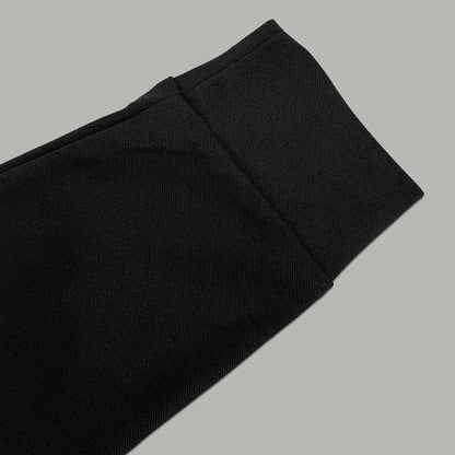 Dior Silk Long Sleeve Polo Shirt with Metal Patch