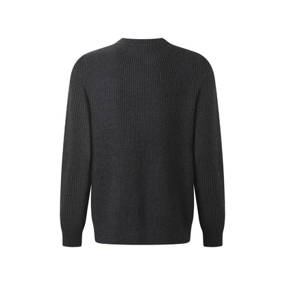 Gucci Wool Cashmere Blend Ribbed Knit Sweater