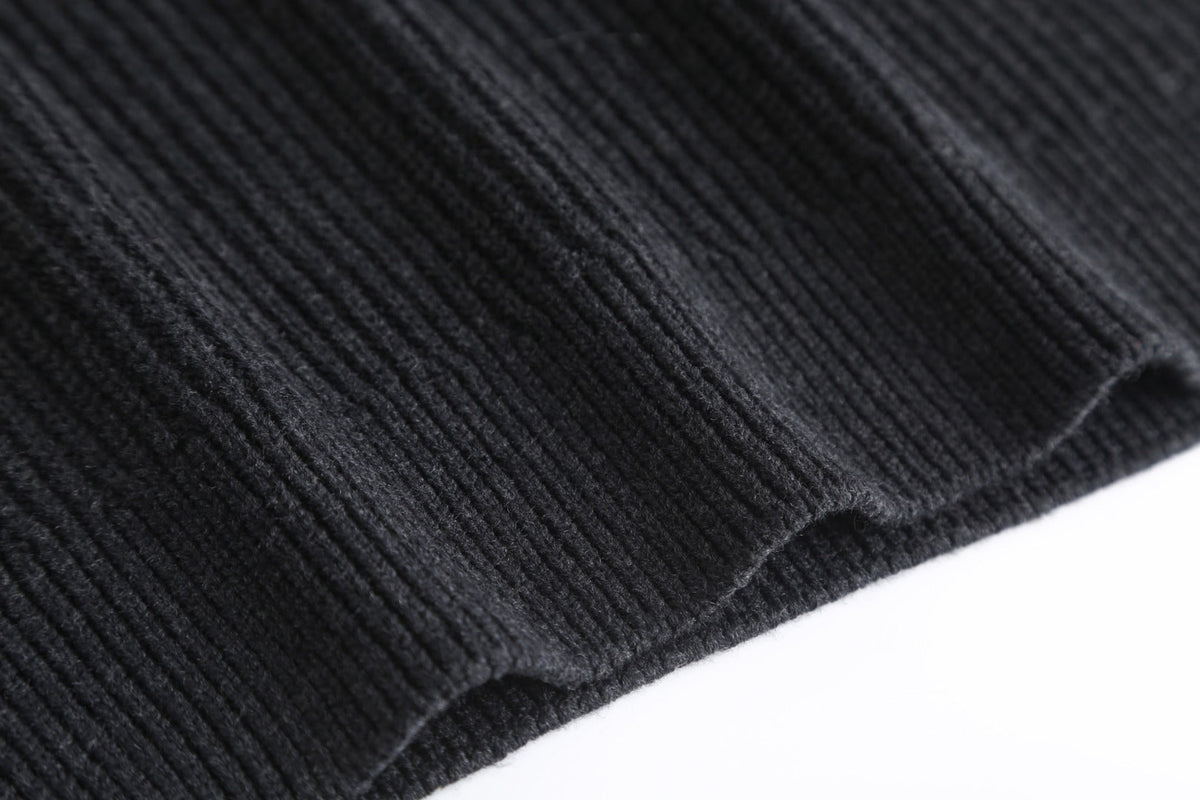 Gucci Wool Cashmere Blend Ribbed Knit Sweater