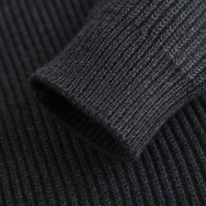 Gucci Wool Cashmere Blend Ribbed Knit Sweater
